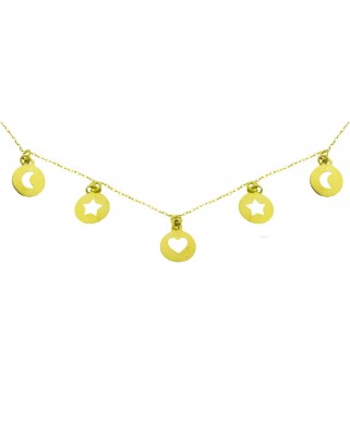 GARGANTILLA REDONDO MOTIVOS SURTIDOS 6MM 45CM