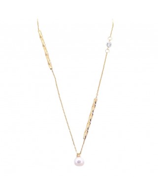 GARGANTILLA TUBOS RIZADOS Y PERL ESFÉRICA.