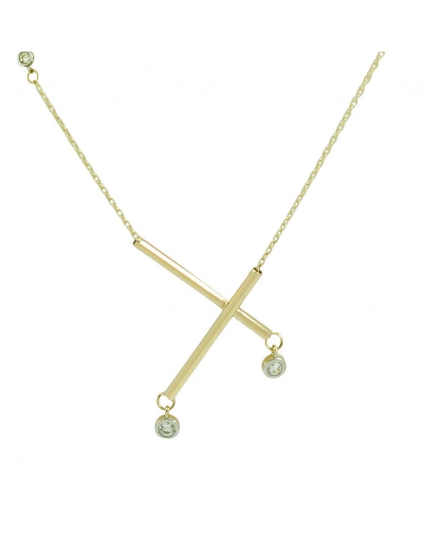 GARGANTILLA TUBOS Y CIRCONITAS.