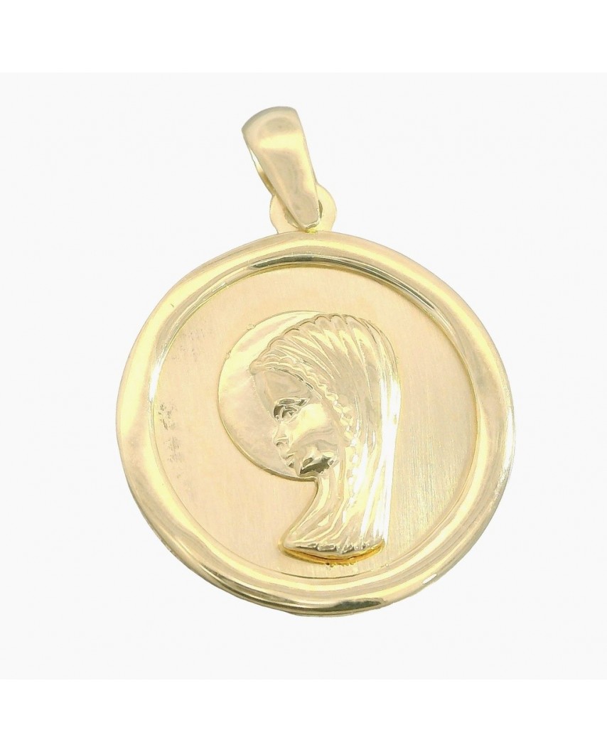 MEDALLA VIRGEN NIÑA REDONDA 16MM