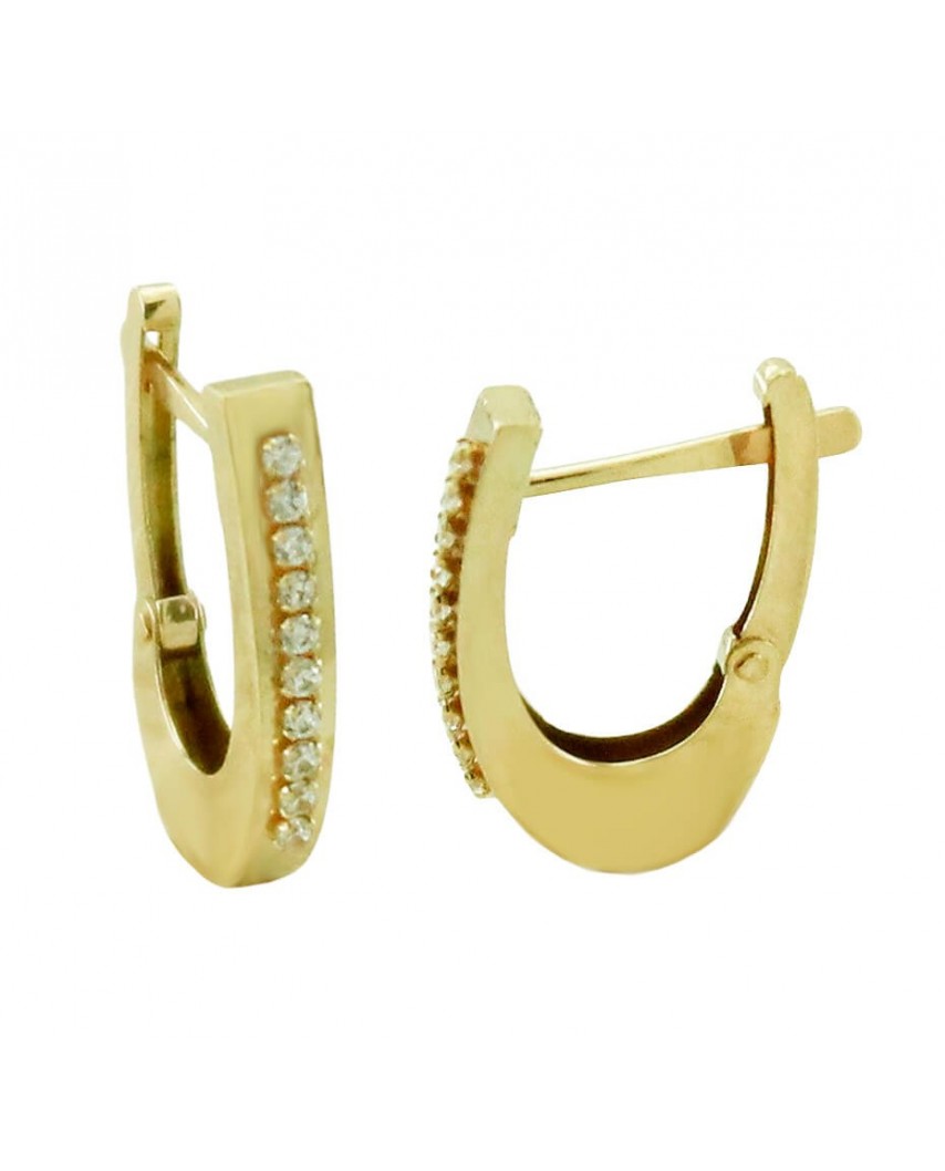 MEDIOS AROS CON CIRCONITAS.15x2'5MM.