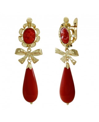 PEND.ARQUILLO 8*6MM LAZO CORAL CATALAN