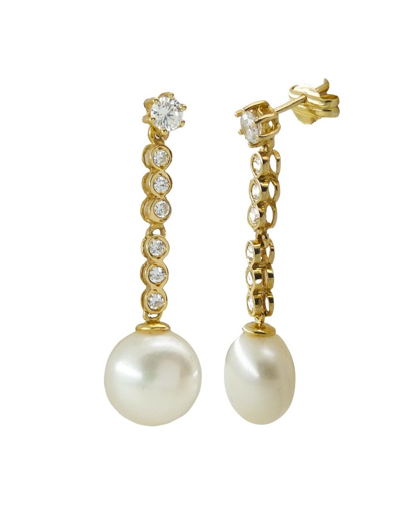 PEND.DOBLE CHORRERA PERLA 10MM PRESION