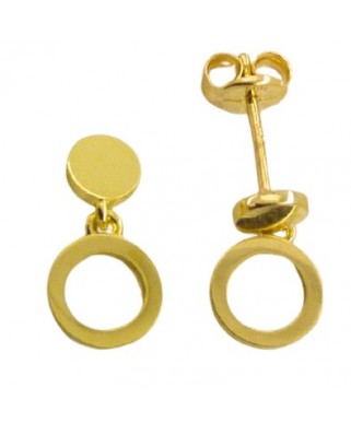 PEND.DOBLE CIRCULO LISO 13MM PRESION