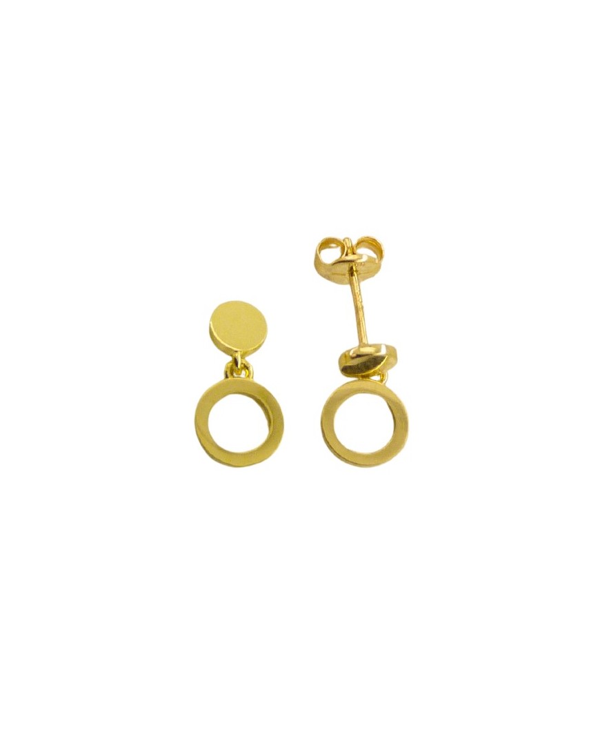 PEND.DOBLE CIRCULO LISO 13MM PRESION