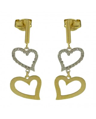 PEND.DOBLE CORAZON PIEDRAS 24MM PRESION