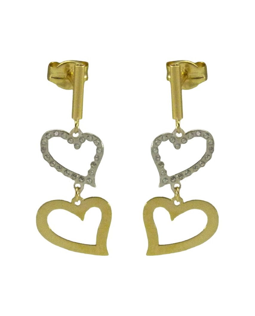 PEND.DOBLE CORAZON PIEDRAS 24MM PRESION