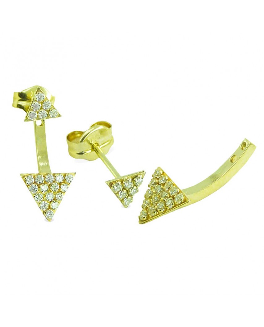 PEND.DOBLE TRIANGULO PIEDRAS PRESION