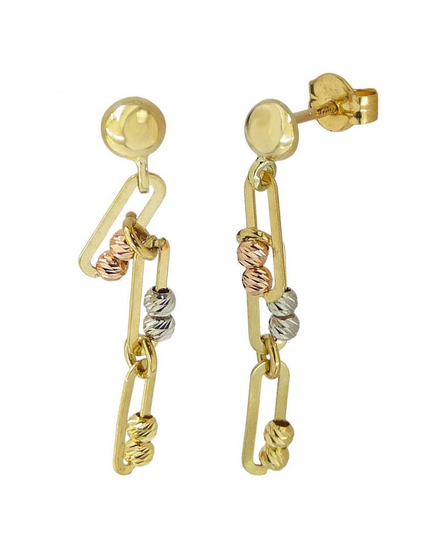 PEND.ESLABON BOLAS TRICOLOR 30MM PRESION OA