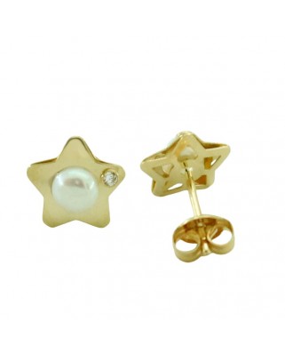 PEND.ESTRELLA 6.5MM PERLA DE 3.5MM PRESION