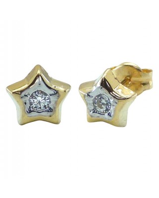 PEND.ESTRELLA BICOLOR 5MM PRESION OA