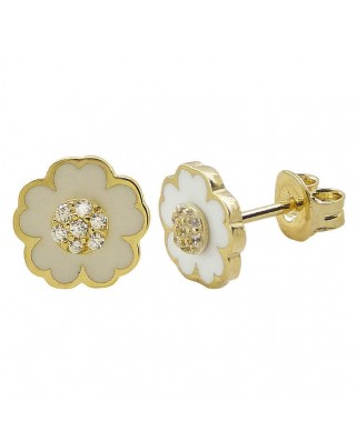 PEND.FLOR 8MM ESMALTE PIEDRAS PRESION