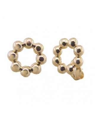 PEND.FLOR BOLAS 8MM PRESION OR