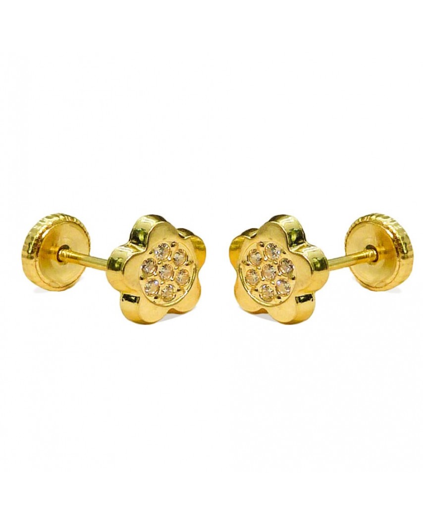 PEND.FLOR MICRO ENGASTE 7MM TORNILLO OA