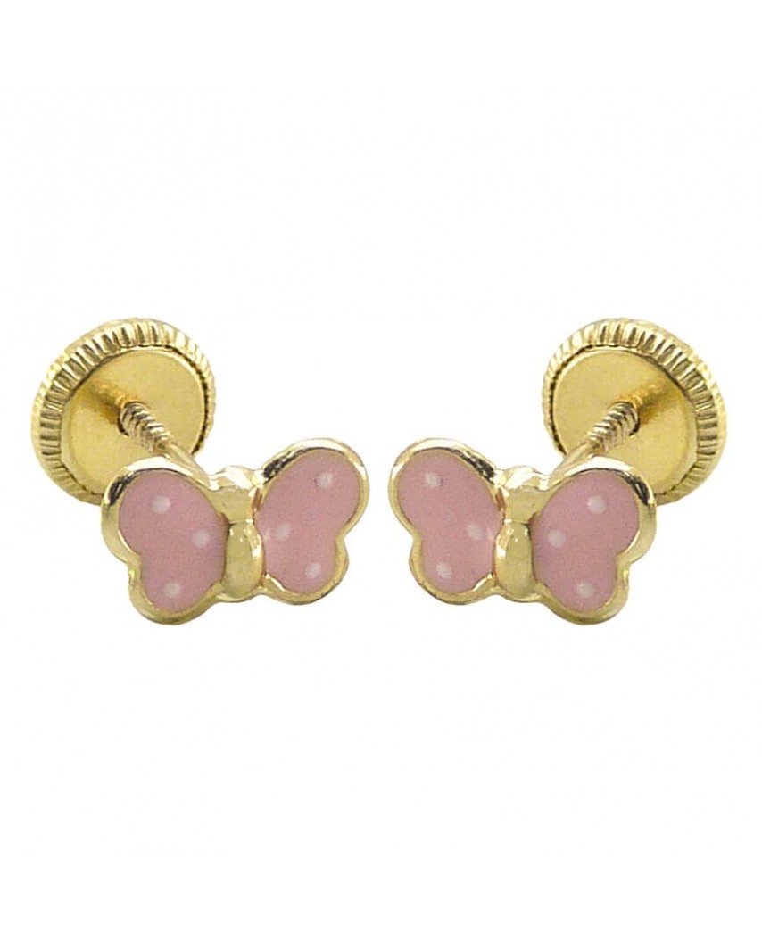 PEND.MARIPOSA ESMALTE 7MM TORNILLO FORRADAS