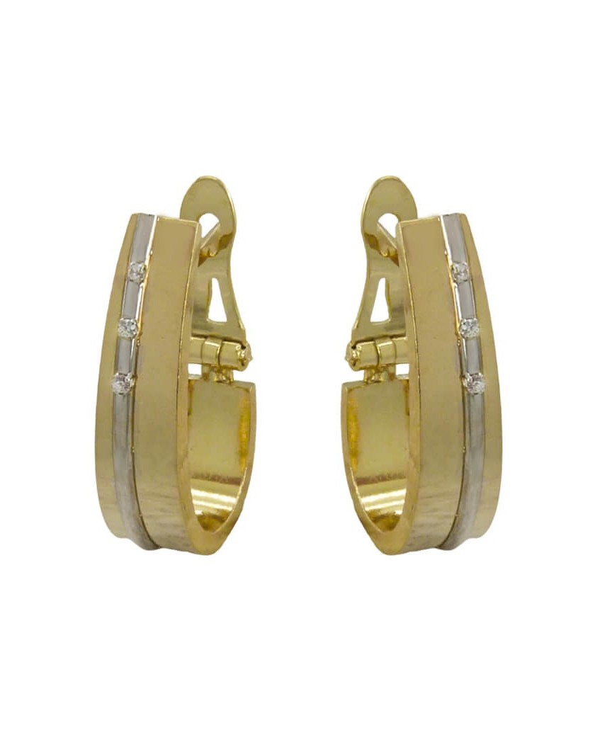 PEND.MEDIO ARO 20*6MM BICOLOR PIEDRAS CATALAN