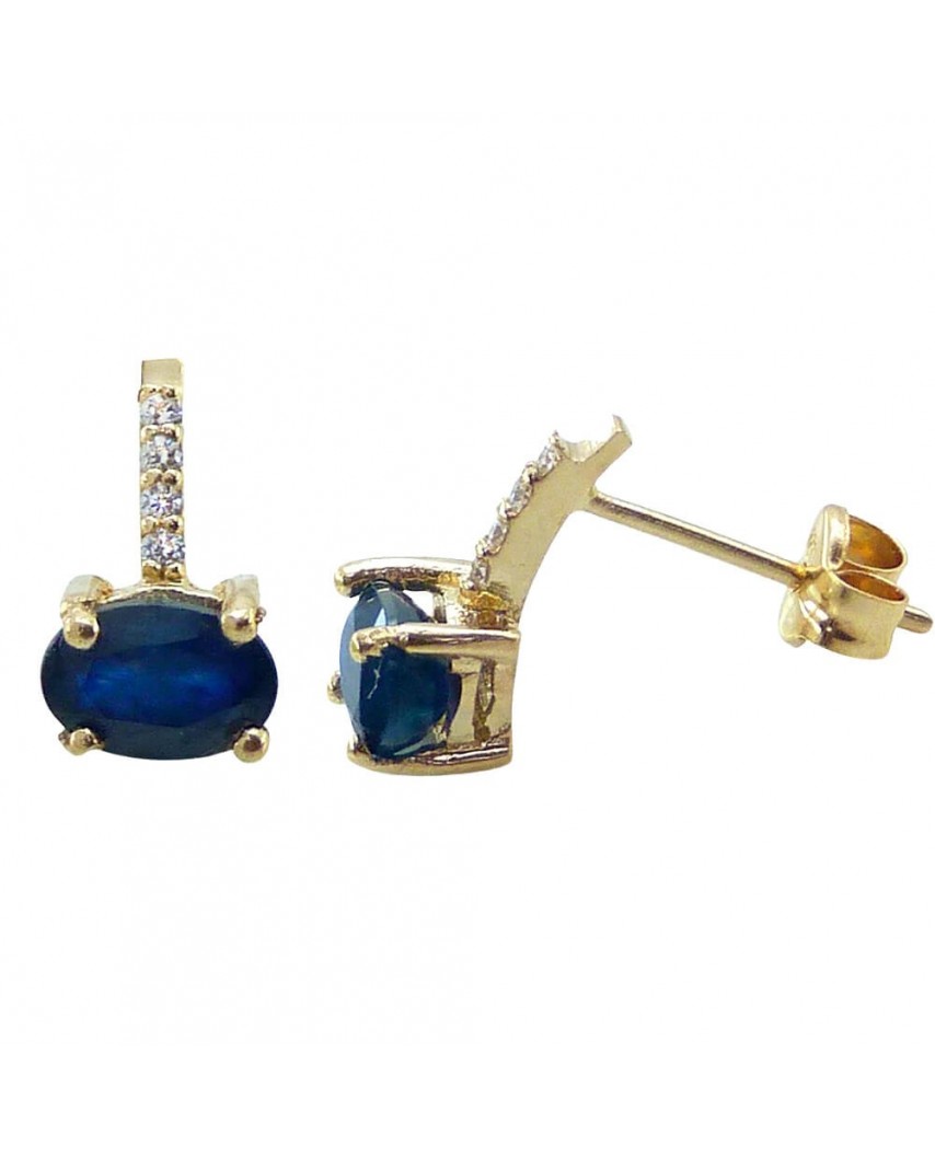 PEND.OVAL ZAFIRO 6*4 8 BRILLANTE 1MM H-SI 0.04 CT