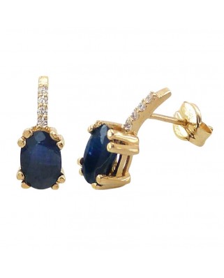 PEND.OVAL ZAFIRO 6*4 8 BRILLANTE 1MM H-SI 0.04 CT