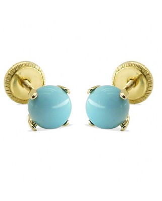 PEND.PATILLA TURQUESA 5MM TORNILLO