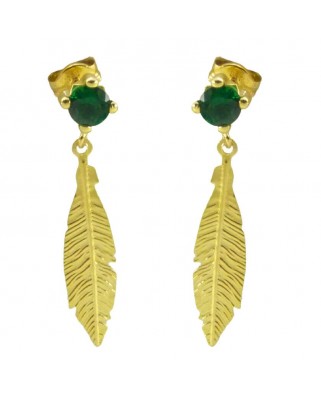 PEND.PLUMA 18MM VERDE PRESION