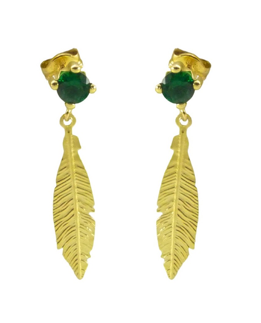 PEND.PLUMA 18MM VERDE PRESION