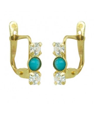 PEND.RECTO 2 PIEDRAS TURQUESA CATALAN