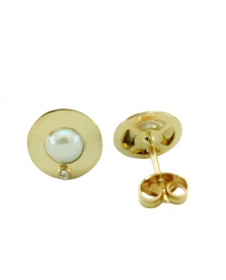 PEND.REDONDO 6.5MM PERLA DE 3.5MM PRESION