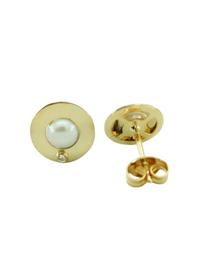 PEND.REDONDO 6.5MM PERLA DE 3.5MM PRESION