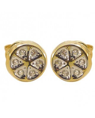 PEND.REDONDO BICOLOR 6MM PRESION