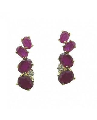 PEND.RUBI 4*3MM DIAMANTE 0.03CTS H-SI