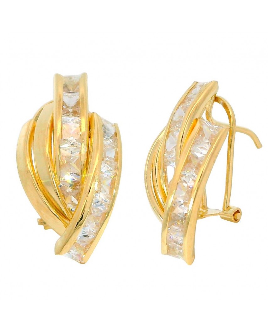 PENDIENTES  BANDAS Y CIRCONITAS CARRE.CATALAN.