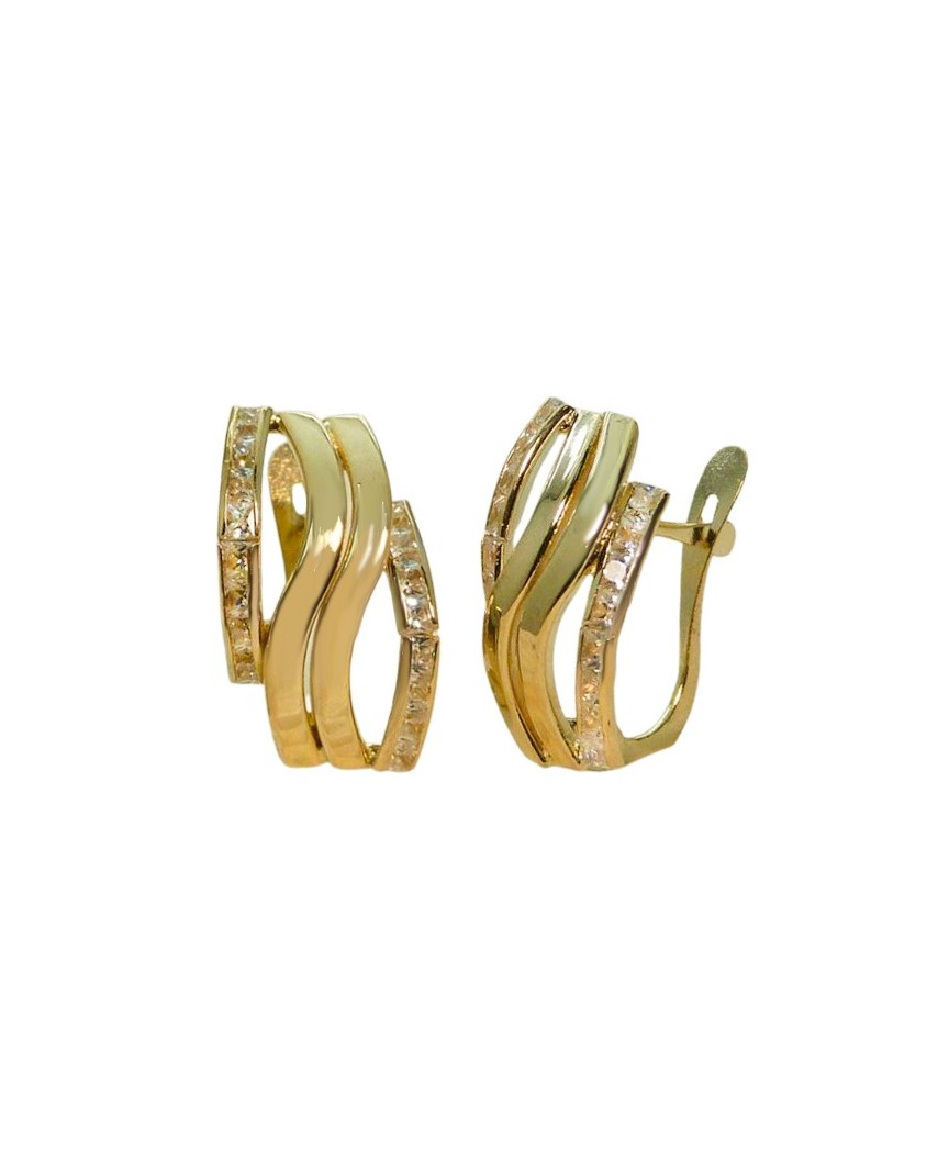 PENDIENTES  BANDAS Y CIRCONITAS CARRE.CATALAN.