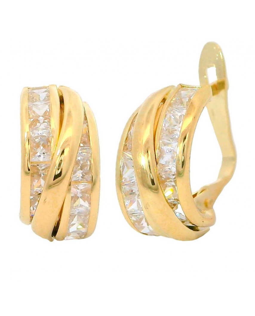 PENDIENTES  BANDAS Y CIRCONITAS CARRE.CATALAN.