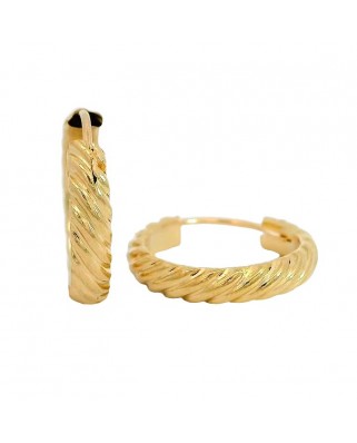 PENDIENTES ARO GALLÓN 15x 3 MM.