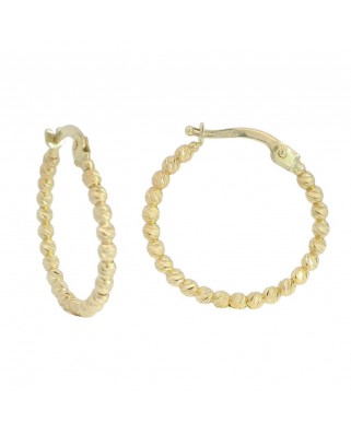 PENDIENTES AROS FORMA BOLAS 20*2MM